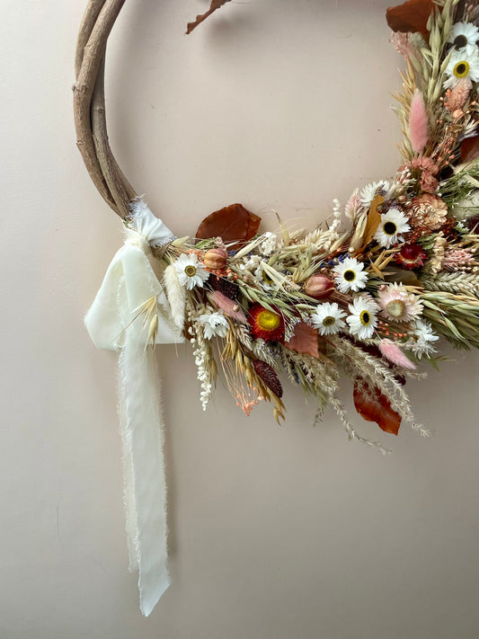Autumn Dried Flower Wreath