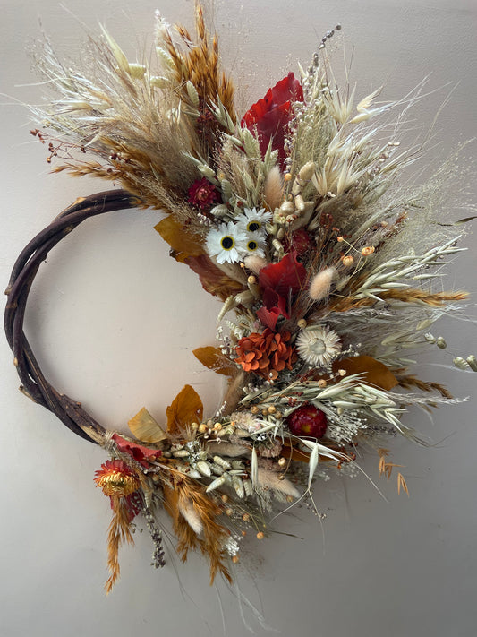 Autumn Dried Flower Wreath