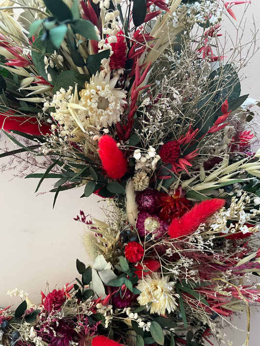 Christmas Dried Flower Wreath