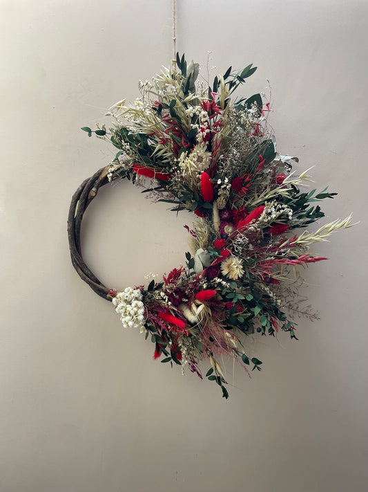 Christmas Dried Flower Wreath