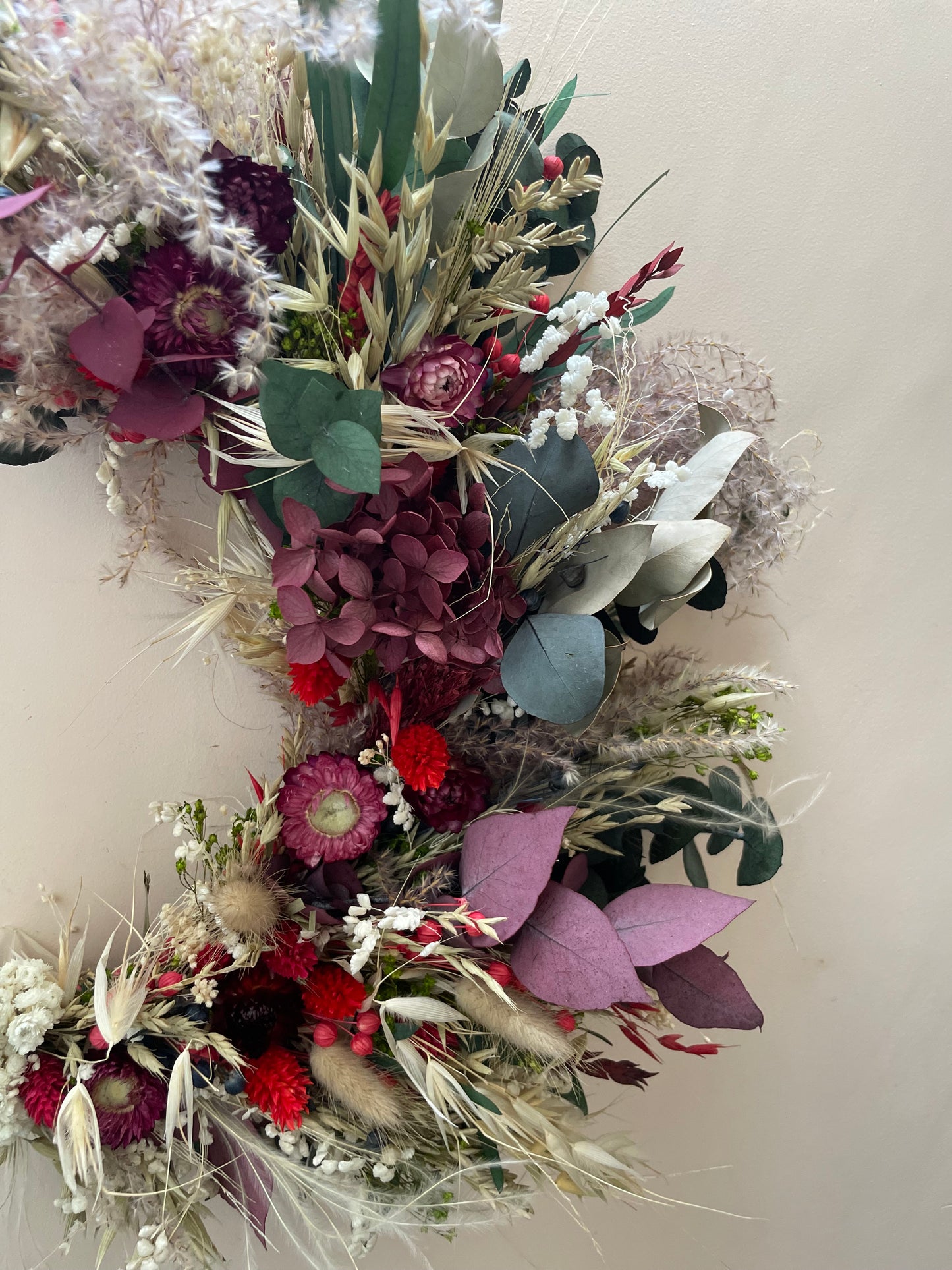 Christmas Dried Flower Wreath