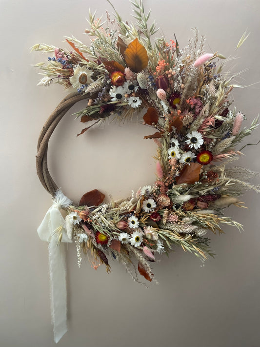 Autumn Dried Flower Wreath