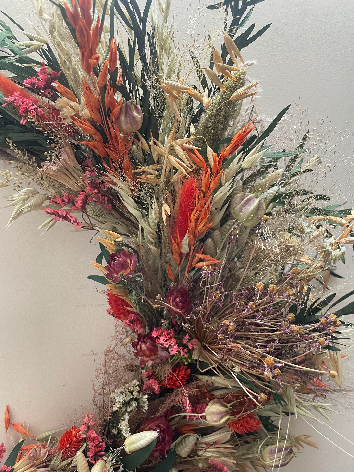 Autumn Dried Flower Wreath