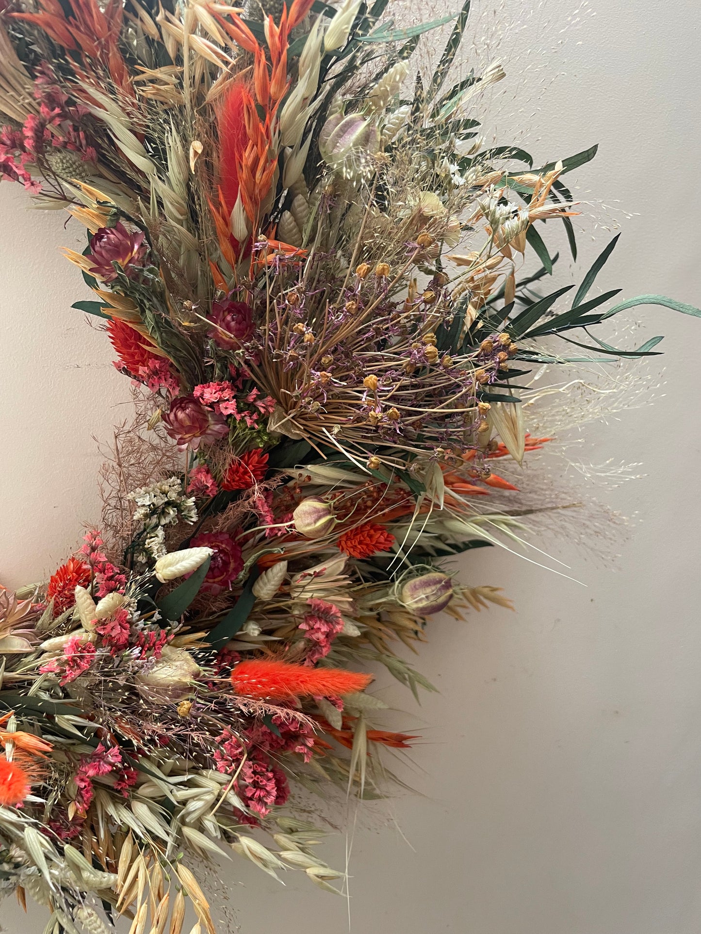 Autumn Dried Flower Wreath