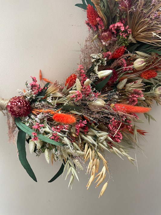Autumn Dried Flower Wreath