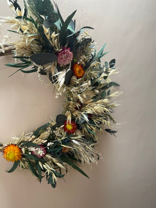 Christmas Dried Flower Wreath