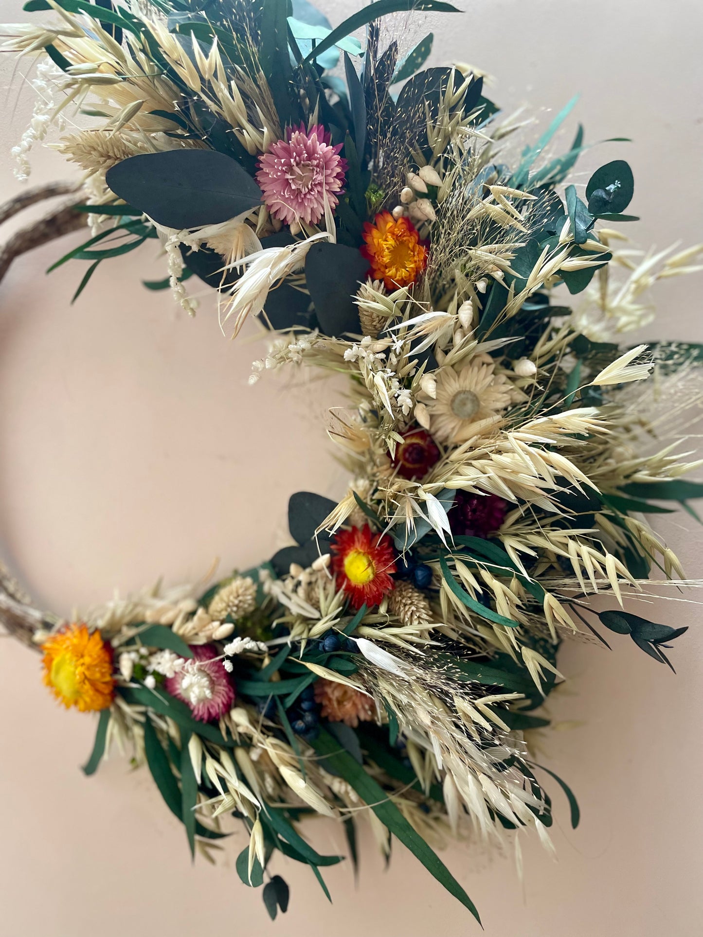 Christmas Dried Flower Wreath
