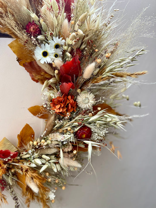 Autumn Dried Flower Wreath