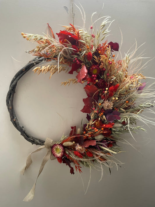Autumn Dried Flower Wreath