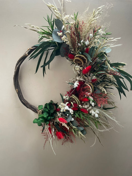 Luxury Hydrangea Christmas Wreath