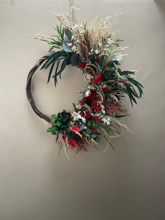 Luxury Hydrangea Christmas Wreath
